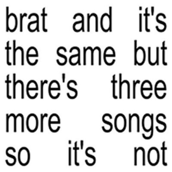 WEA - Charli XCX - Brat And It's The Same But There's Th White - Picture 1 of 4